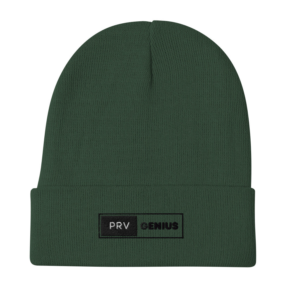 prv genius logo beanie (embroidered)