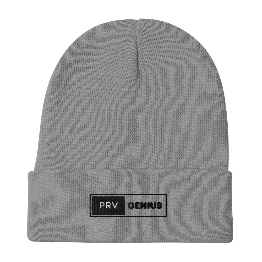 prv genius logo beanie (embroidered)